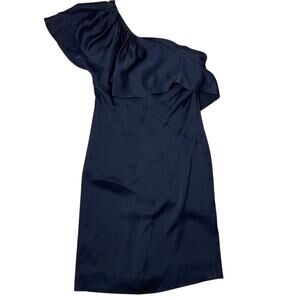 BCBG Max Azria Runway One Shoulder Shift Dress